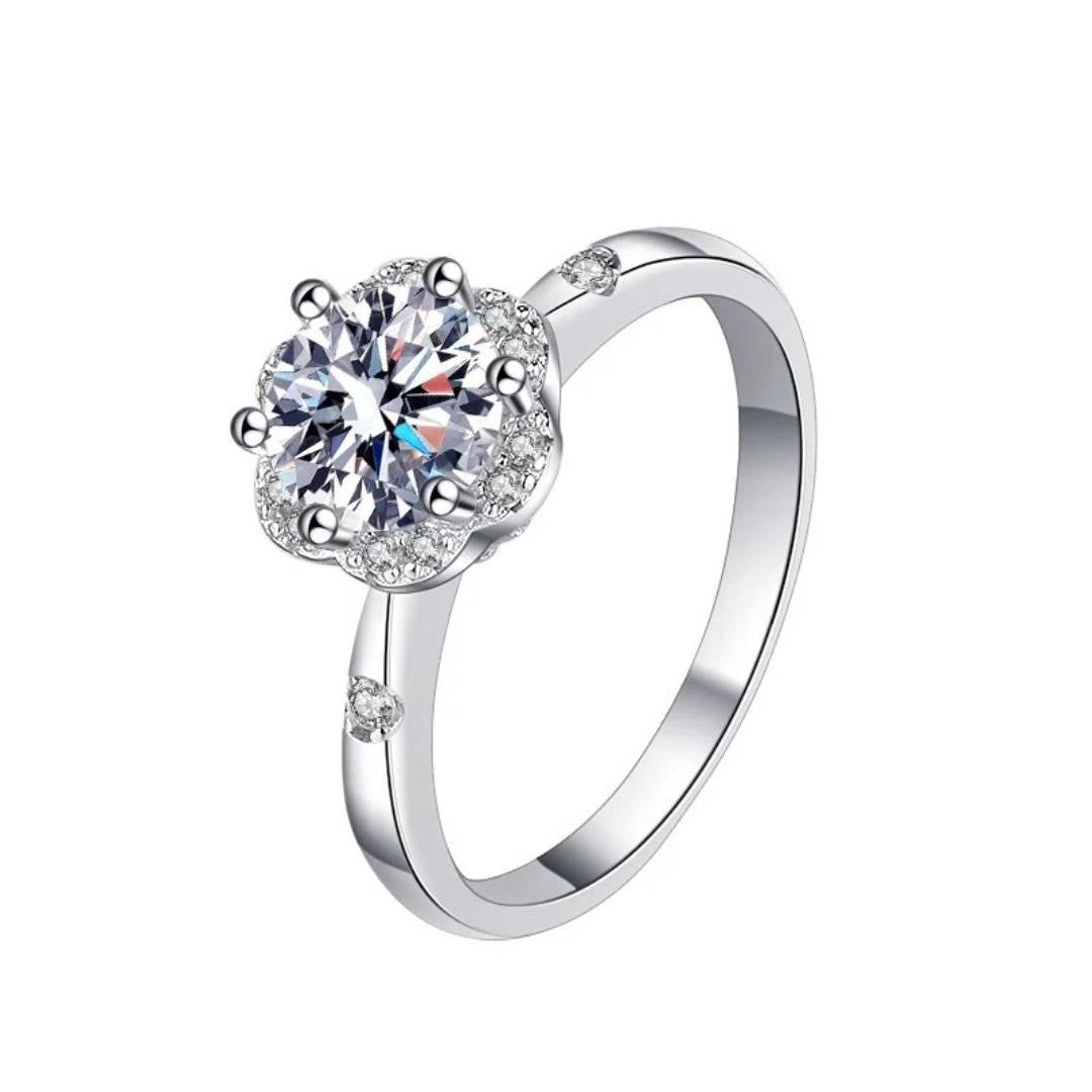 Sabrina`s Collection | 1ct Moissanite Diamond Ring