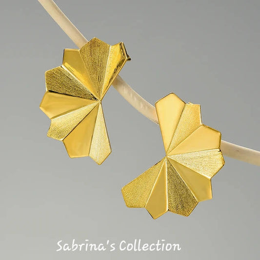 Sabrina`s Collection | 925 Silver Sterling  Geometric Earrings
