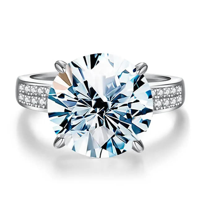 Sabrina`s Collection | 5CT Carat Moissanite Diamond Solitaire Ring