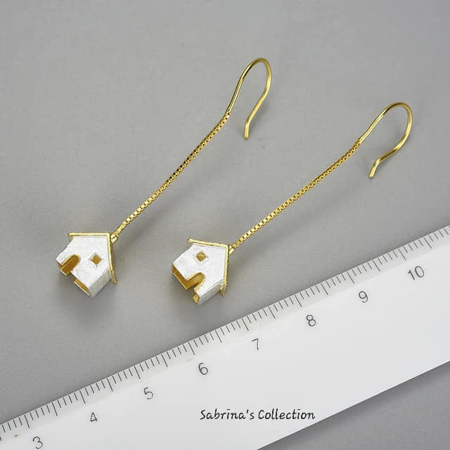 Sabrina`s Collection | Mini House Drop Earrings