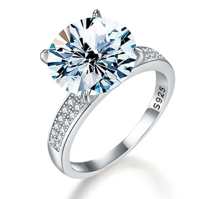 Sabrina`s Collection | 5CT Carat Moissanite Diamond Solitaire Ring