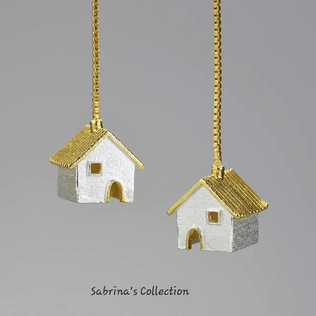 Sabrina`s Collection | Mini House Drop Earrings