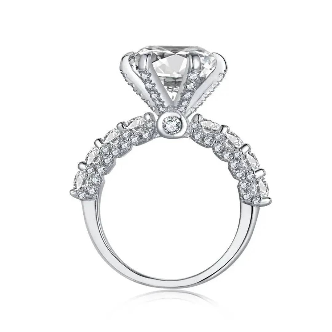 Sabrina`s Collection | 1ct Carat  Round Shape Moissanite Diamond Ring