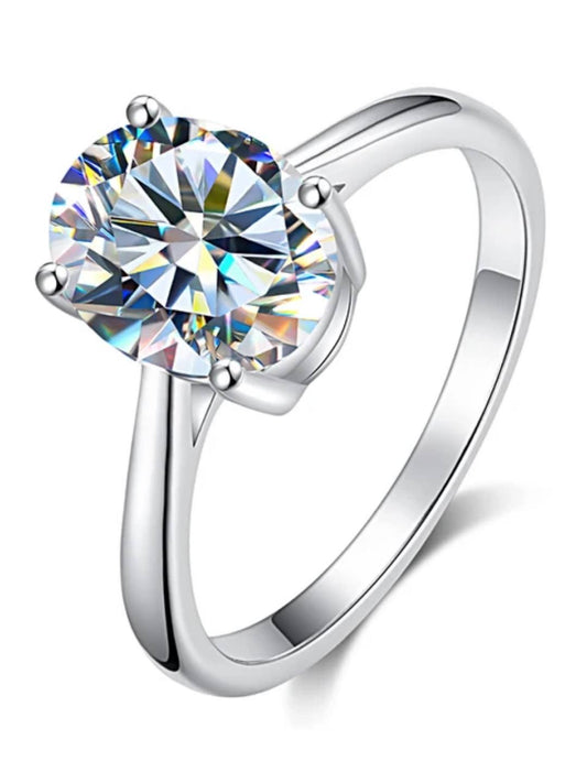 Sabrina`s Collection | 3ct Carat  Oval Cut Moissanite Diamond Ring