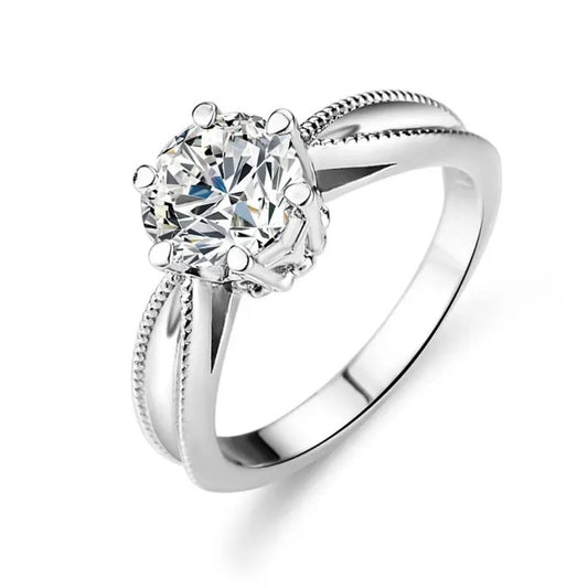 Sabrina`s Collection | 1ct Carat Moissanite Diamond Ring