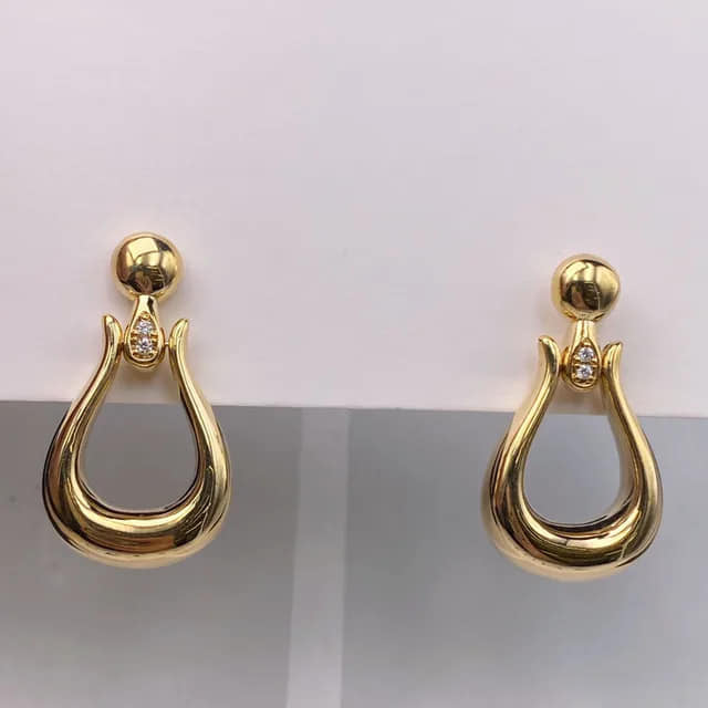 Sabrina`s Collection | 18K Gold Diamond Earrings