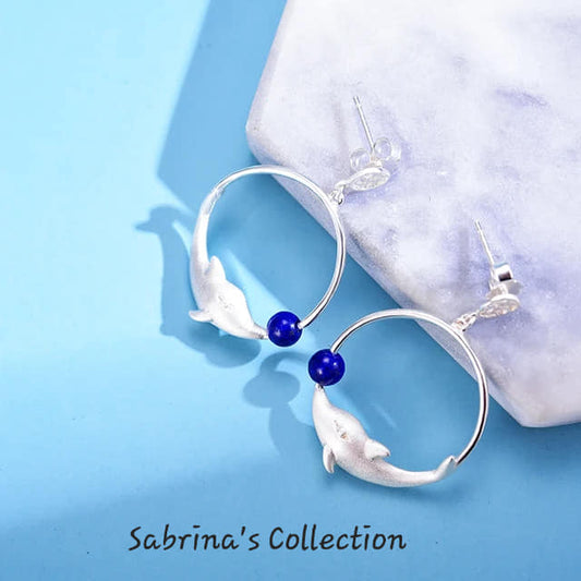Sabrinas samling | 925 sølv Sterling Dolphin øredobber