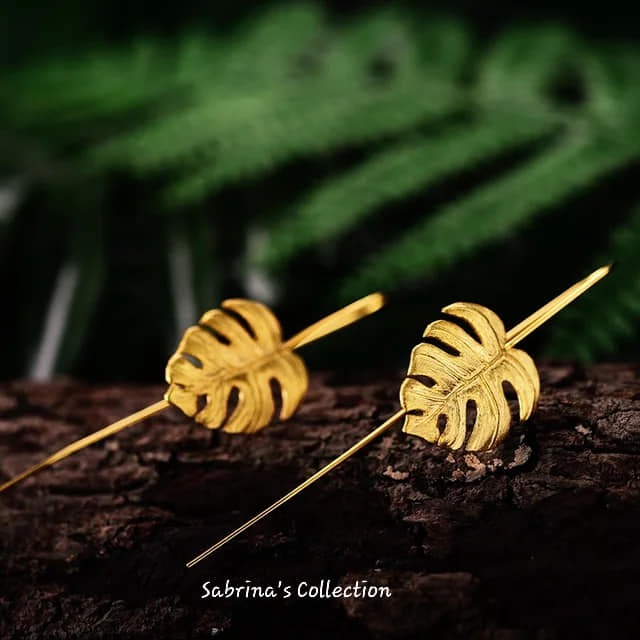 Sabrina`s Collection | Leaf Drop  Earrings