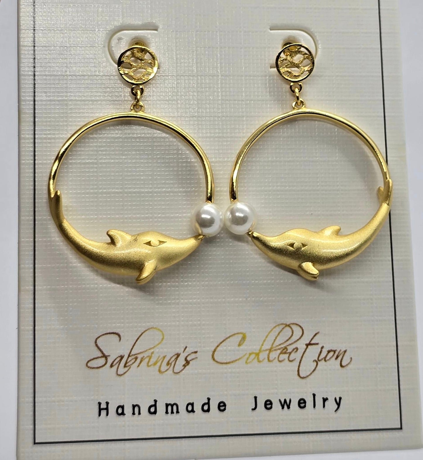 Sabrina`s Collection | Dolphin Drop Earrings