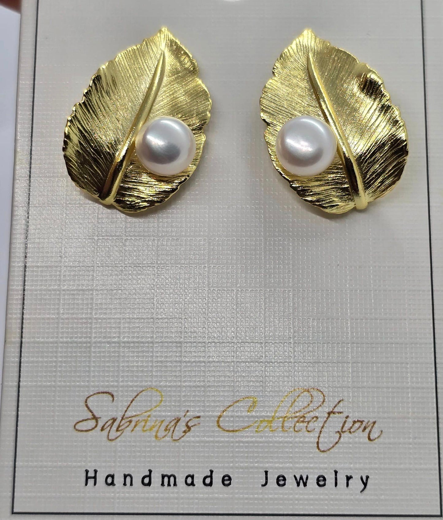 Sabrina`s Collection | Leaf Stud   Earrings