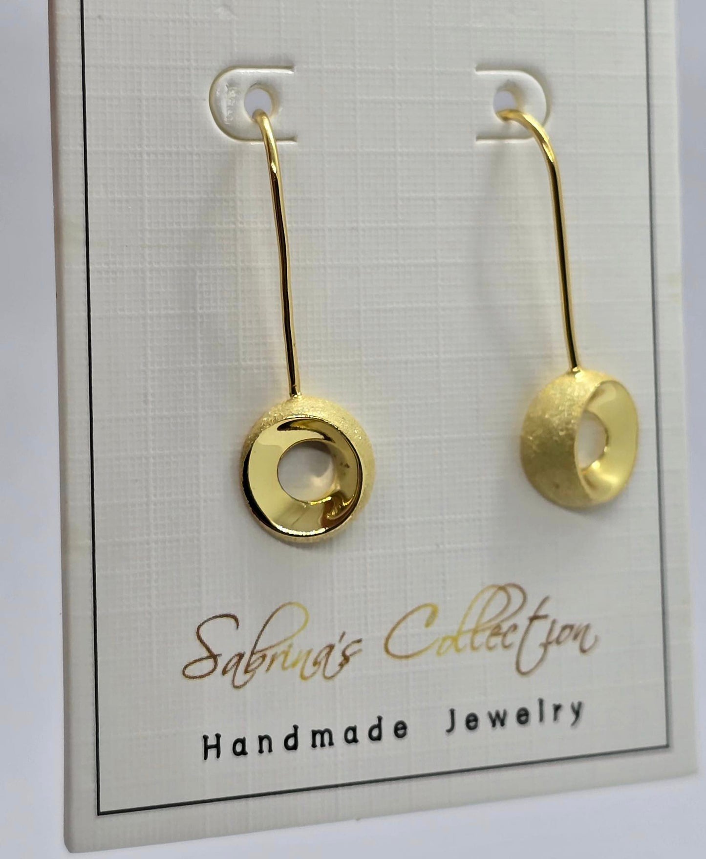 Sabrina`s Collection |  Minimalism Semicirle Drop Earrings