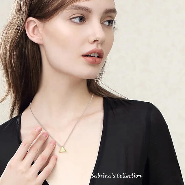 Sabrina`S Collection | 925 sølv Sterling minimalisme stil sølv anheng halskjede