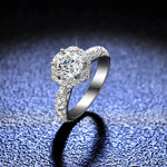 Sabrina`s Collection | GRA VVS 1ct Moissanite Diamond Ring