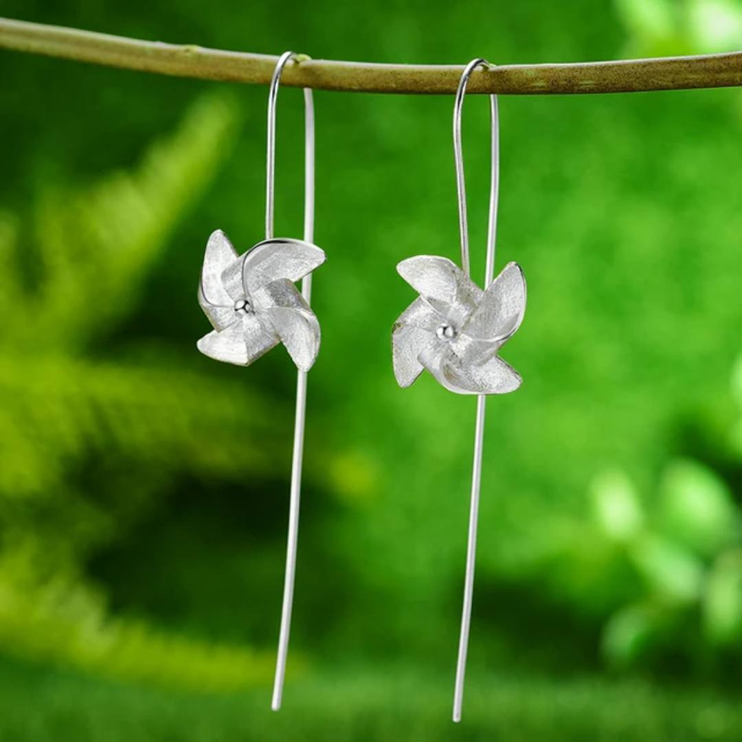 Sabrina`s Collection | Movable Windmill Drop Earrings