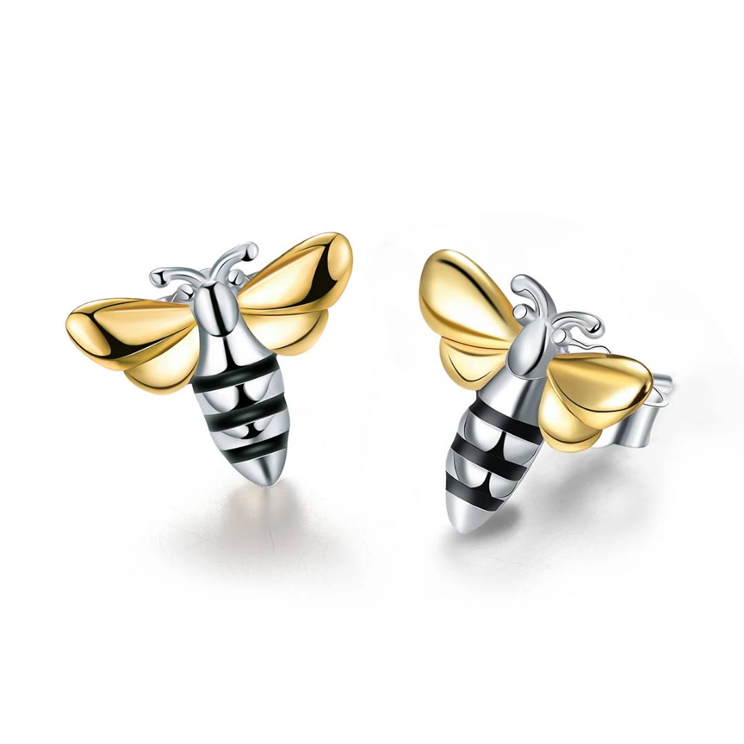 Sabrina`s  Collection |  Lovely Honey Bee Stud Earrings