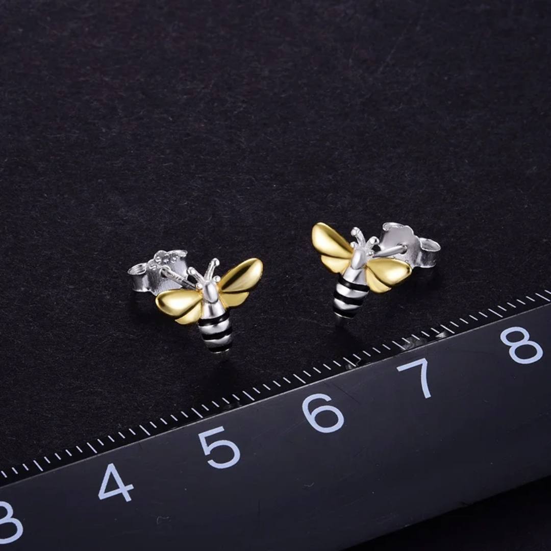 Sabrina`s  Collection |  Lovely Honey Bee Stud Earrings