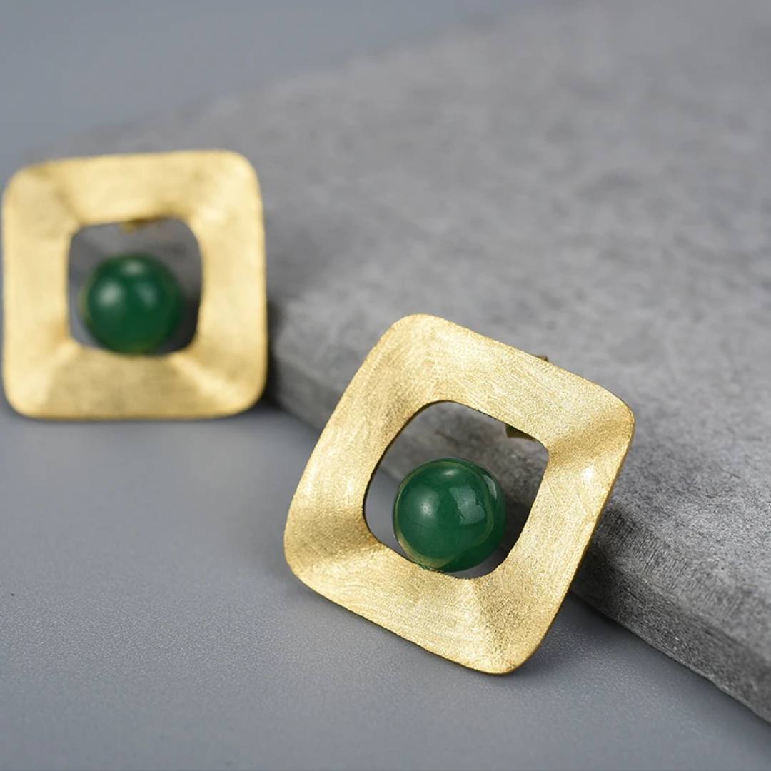 Sabrina`s  Collection | Minimalist Style Uneven Square Earrings