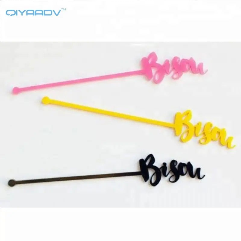 Personalized Acrylic Drink Stirrers