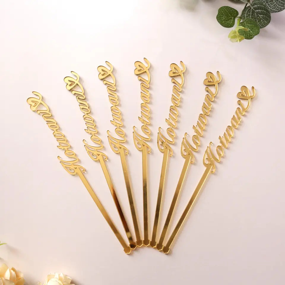 Personalized Acrylic Drink Stirrers