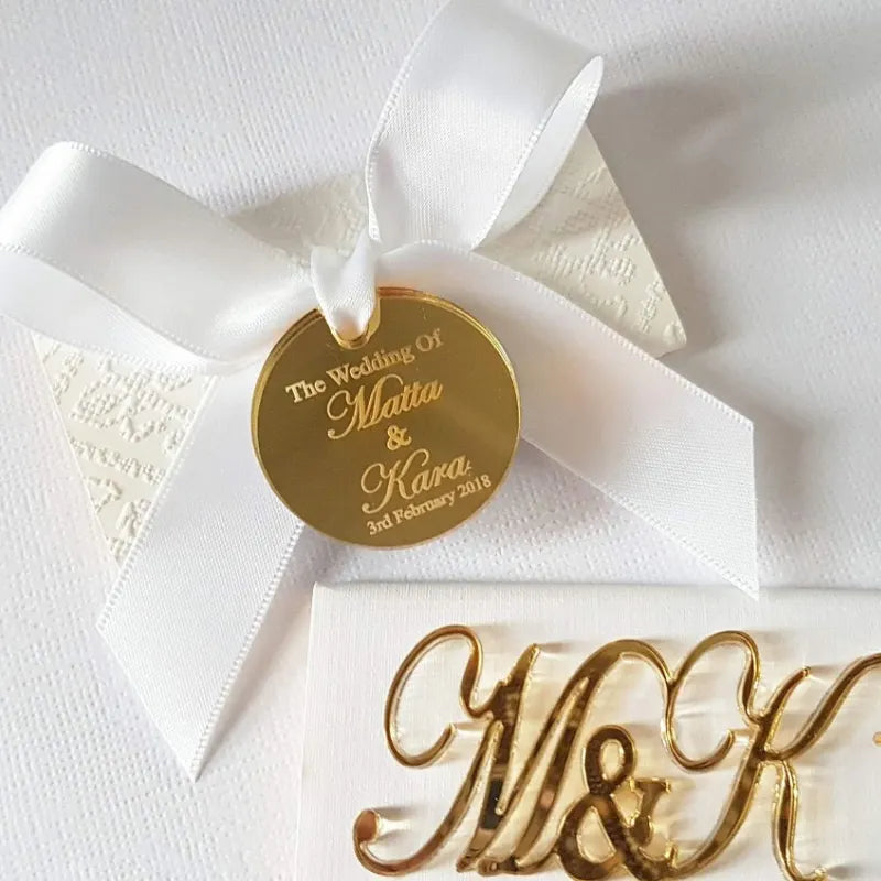 Acrylic Custom  Tag Wedding